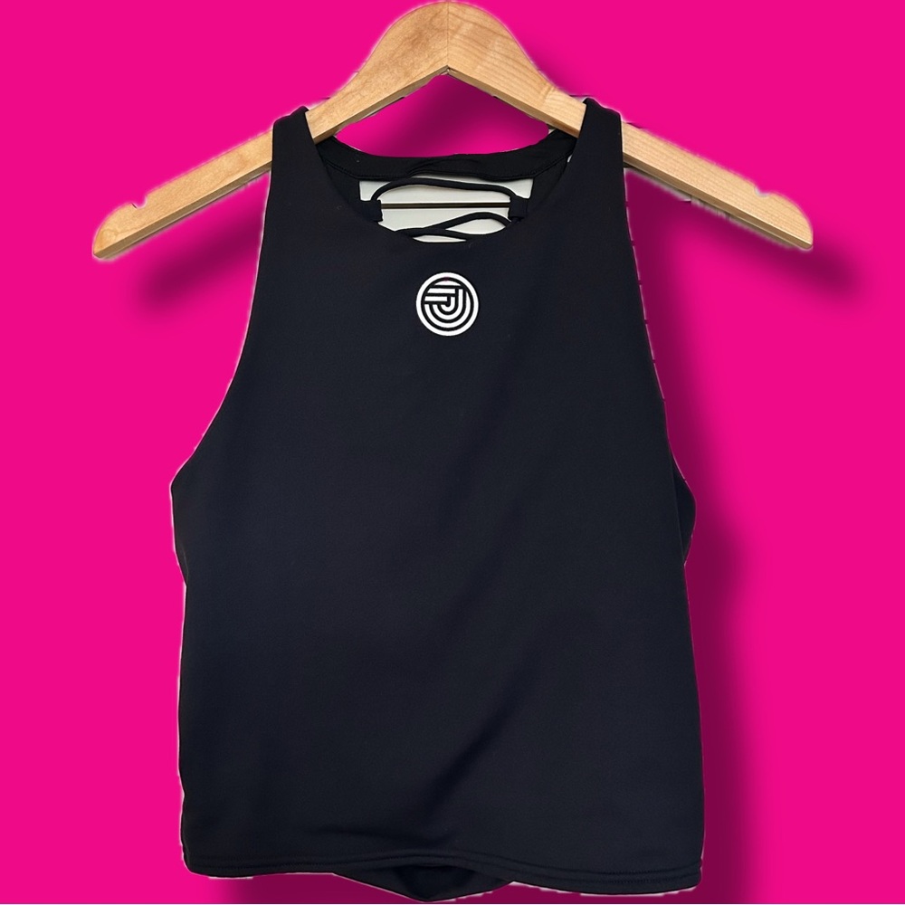 Alo Black Cross Back Workout Top